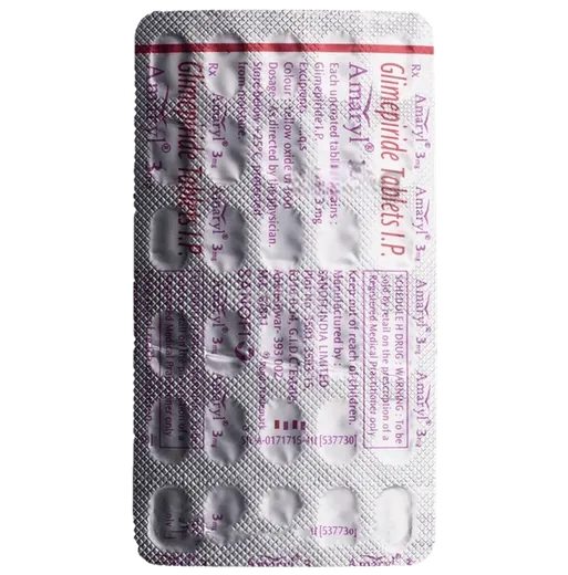 amaryl 3mg tablet 30's